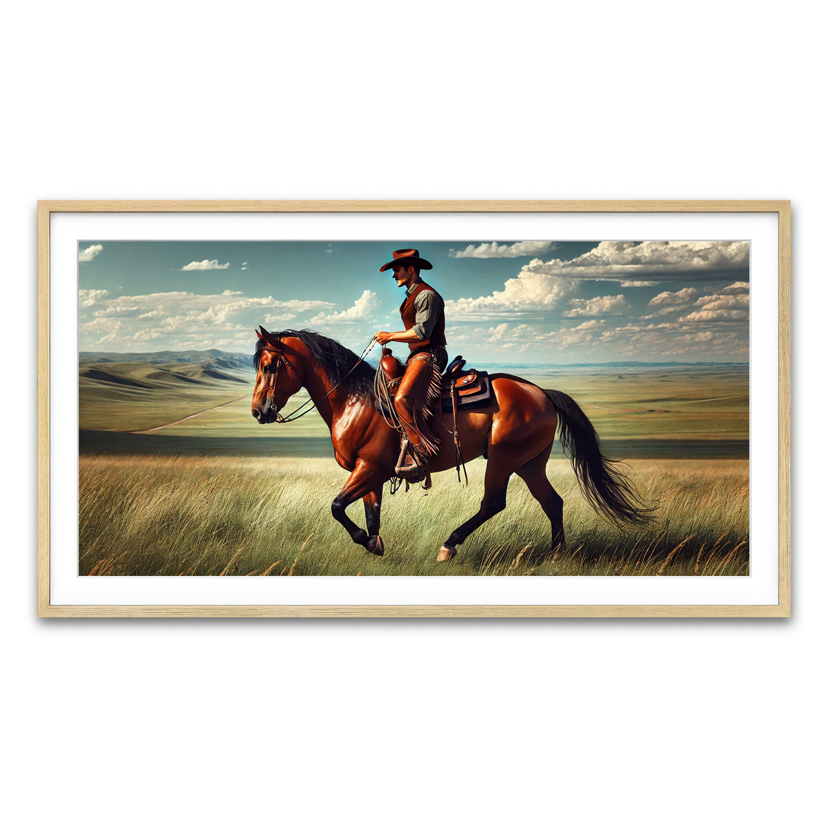Framed Print 2x1 Natural