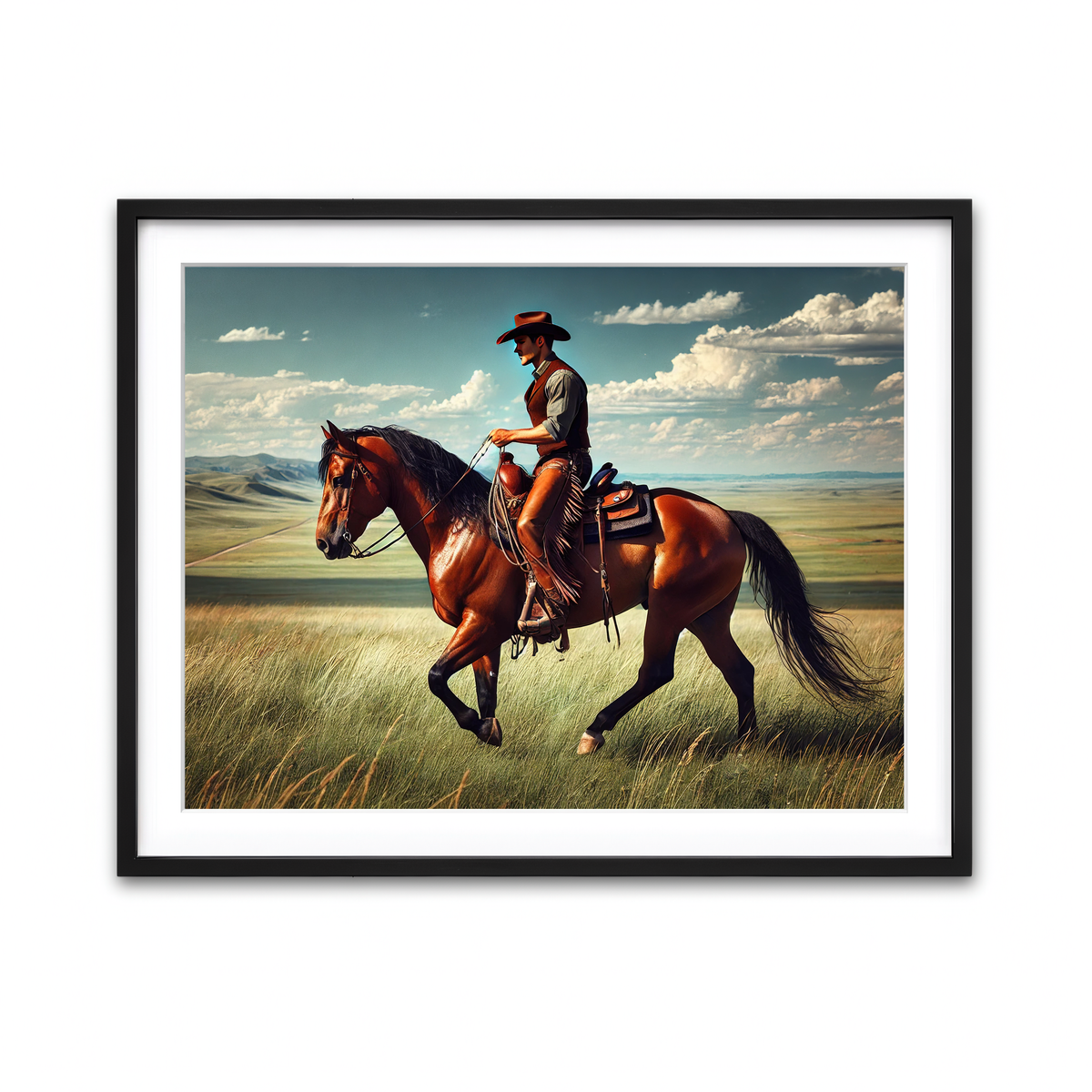 Framed Print 4x3 Black