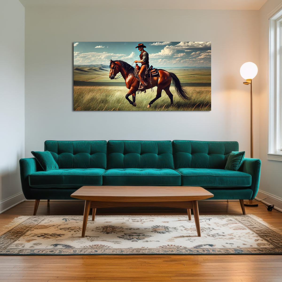 AUTO-MOCKUP ROOM | Cowboy and Quarter Horse