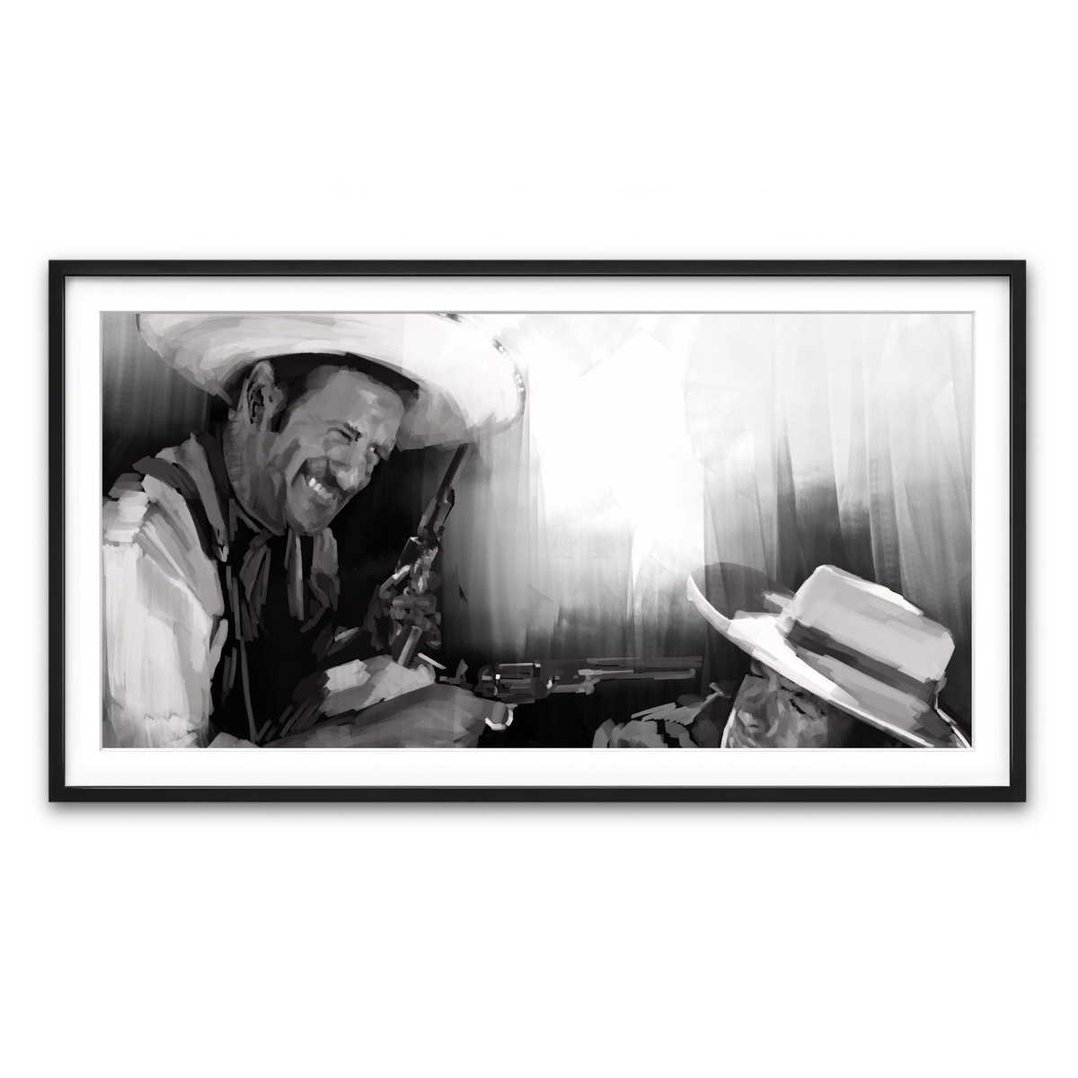 Framed Print 2x1 Black