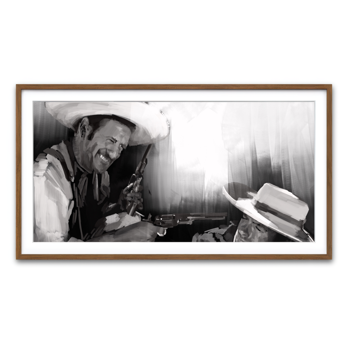 Framed Print 2x1 Walnut