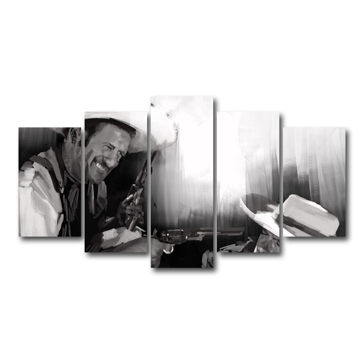 AUTO-MOCKUP WHITE | Cowboys | 5 Piece | Gallery Wrap Canvas | group=5_normal