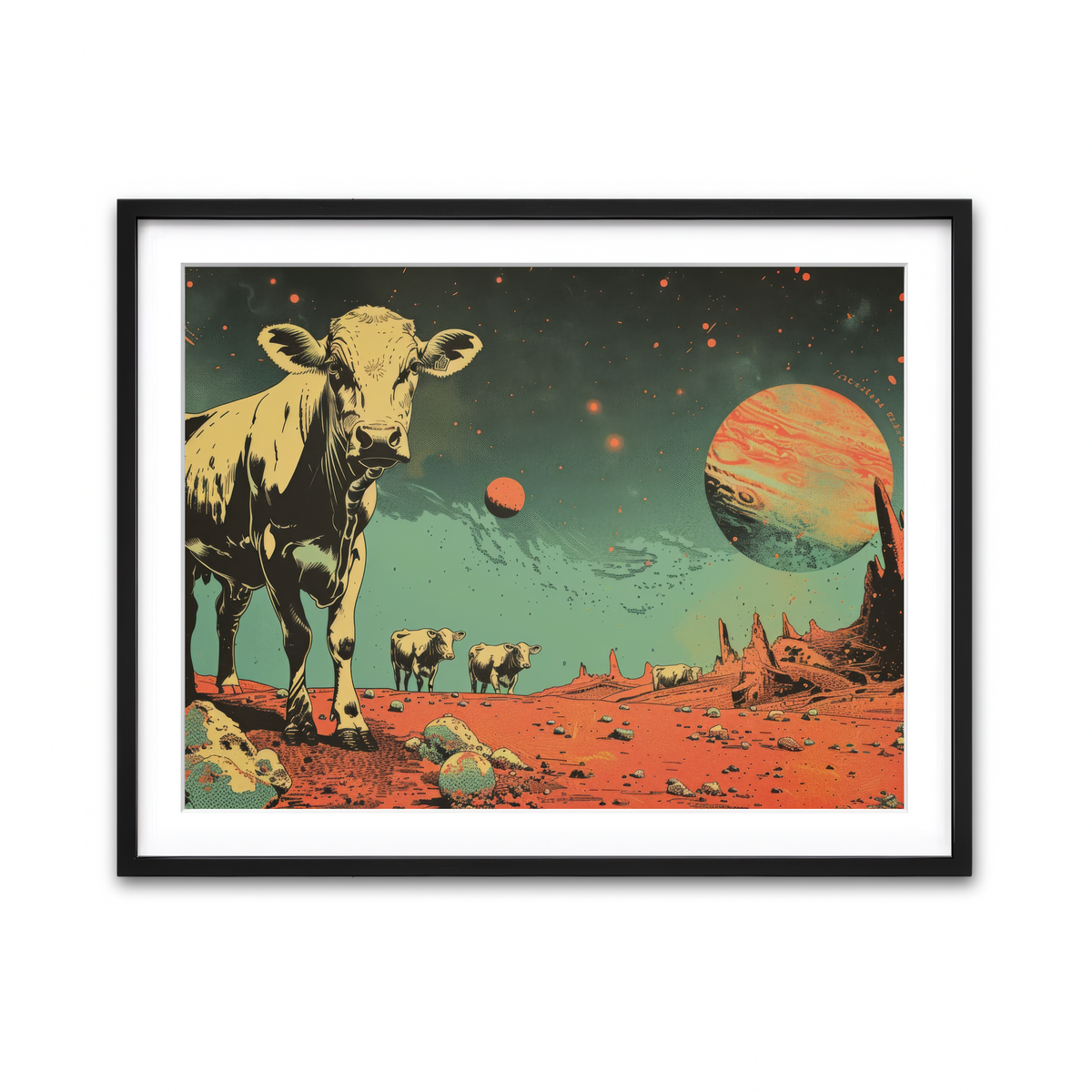 Framed Print 4x3 Black