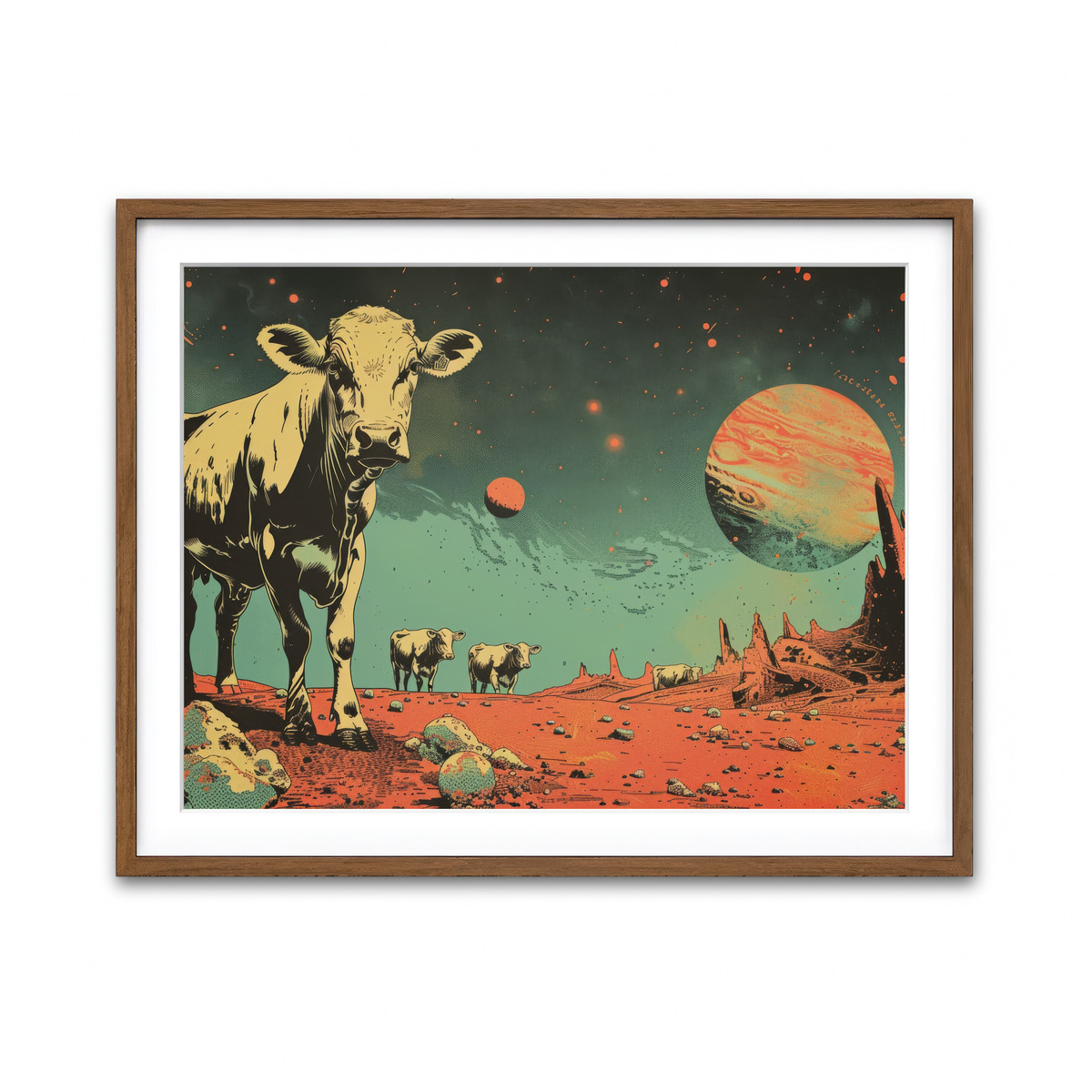 Framed Print 4x3 Walnut