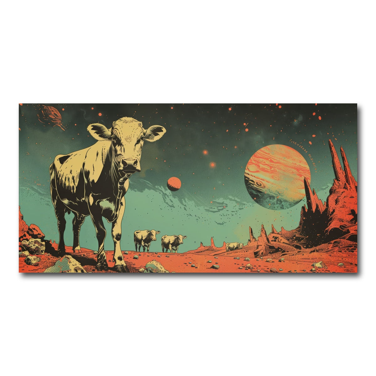 AUTO-MOCKUP WHITE | Cows abducted by aliens | 1 Piece | Gallery Wrap Canvas | group=2x1