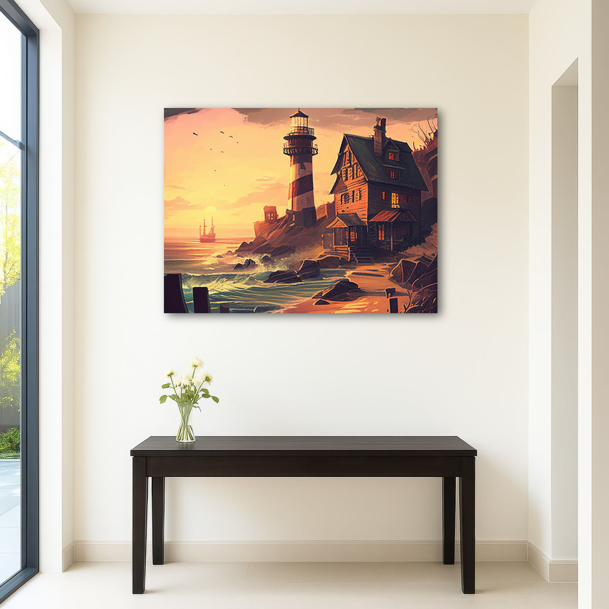 AUTO-MOCKUP ROOM | Cozy Lighthouse Shore