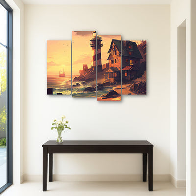 AUTO-MOCKUP ROOM | Cozy Lighthouse Shore