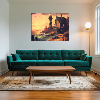 AUTO-MOCKUP ROOM | Cozy Lighthouse Shore