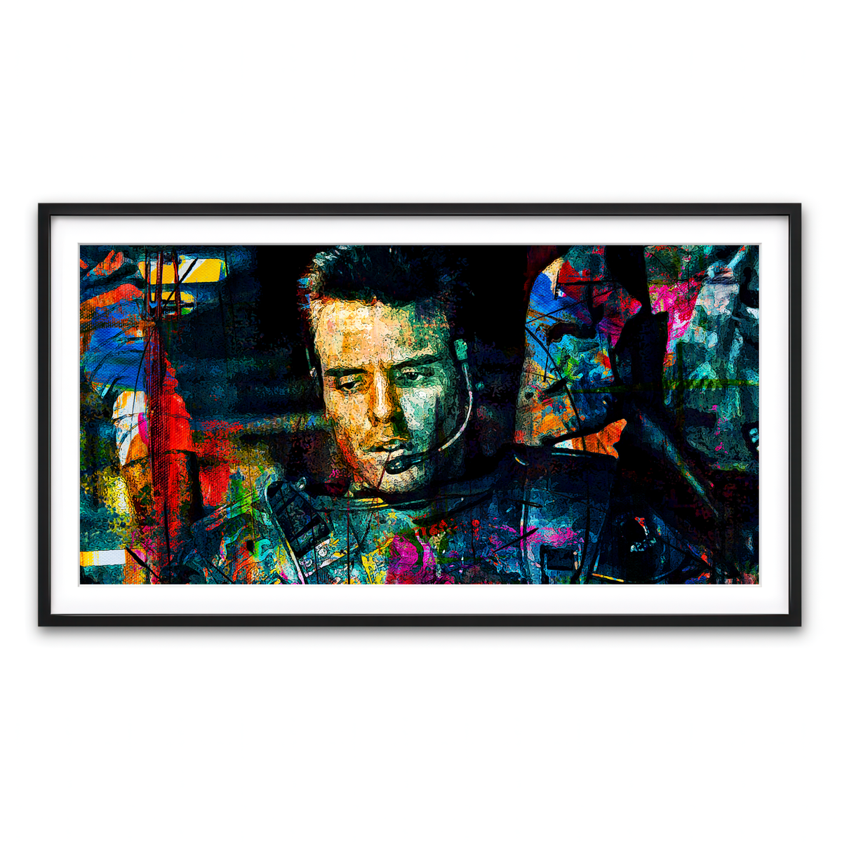 Framed Print 2x1 Black