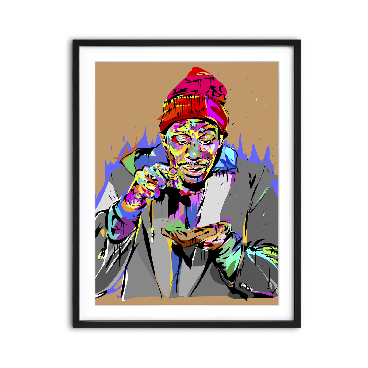 Framed Print 3x4 Black