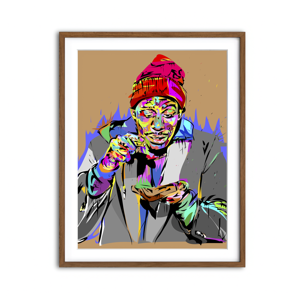 Framed Print 3x4 Walnut