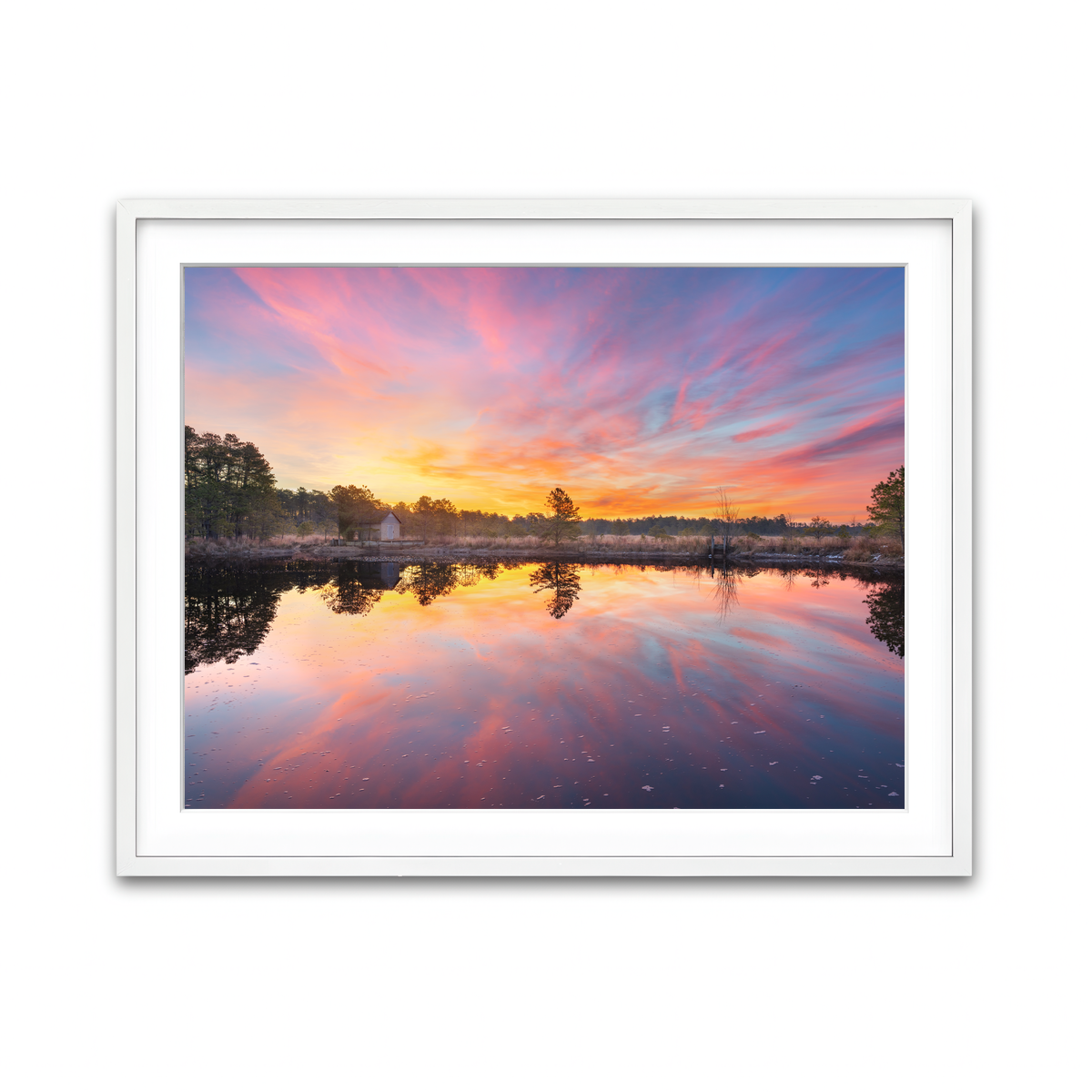 Framed Print 4x3 White
