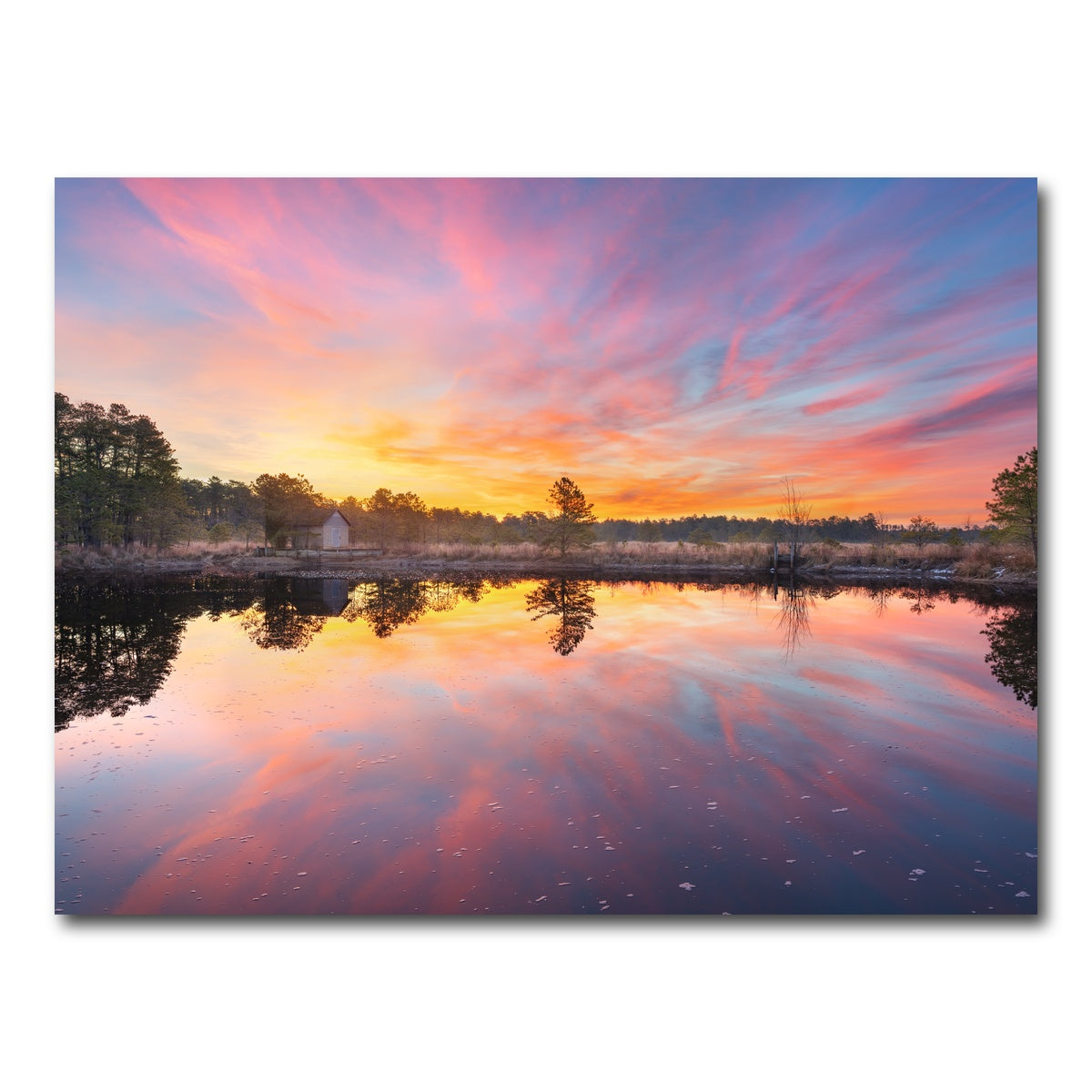 AUTO-MOCKUP WHITE | Cranberry Bog Sunrise Big Skies | 1 Piece | Gallery Wrap Canvas | group=4x3