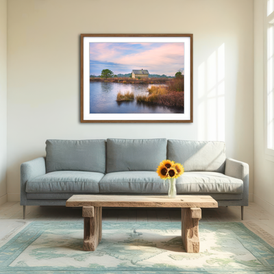 AUTO-MOCKUP ROOM | Cranberry Bog Winter Transition Wall Art
