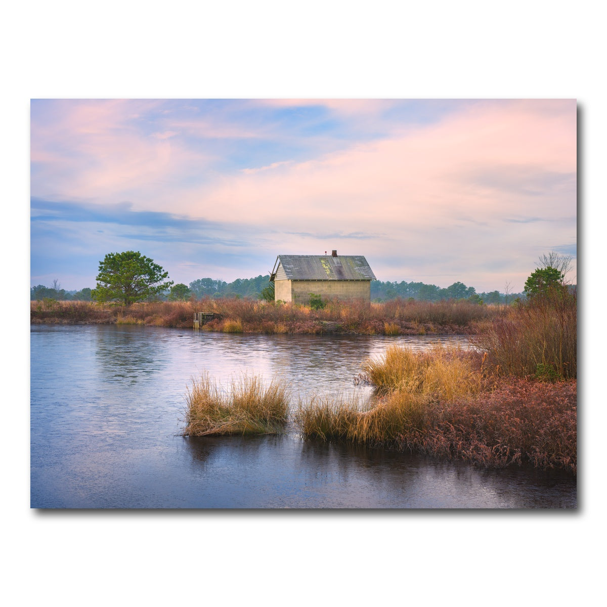 AUTO-MOCKUP WHITE | Cranberry Bog Winter Transition | 1 Piece | Gallery Wrap Canvas | group=4x3