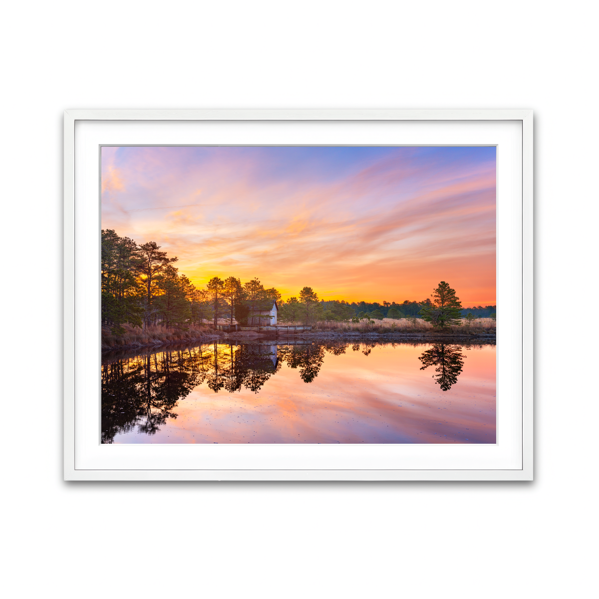 Framed Print 4x3 White