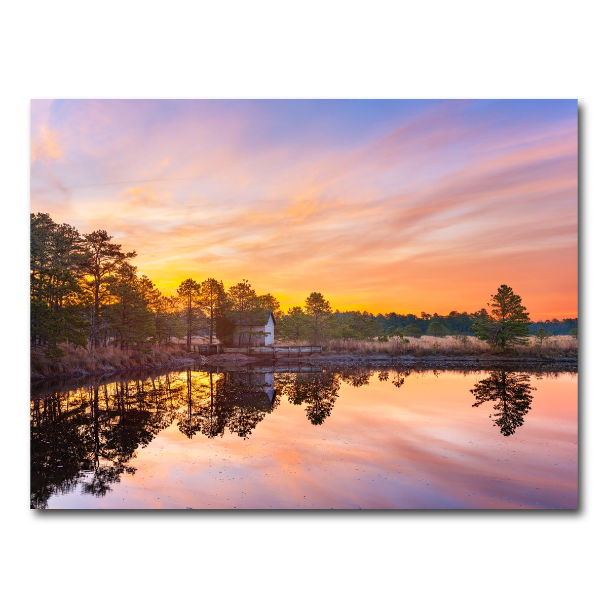 AUTO-MOCKUP WHITE | Cranberry Bogs Mirrored Mornings | 1 Piece | Gallery Wrap Canvas | group=4x3