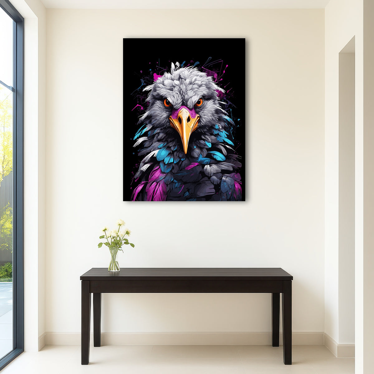 AUTO-MOCKUP ROOM | Crane Animal Colorful