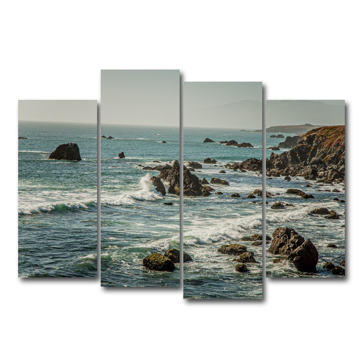 AUTO-MOCKUP WHITE | Crashing Wave | 4 Piece | Gallery Wrap Canvas | group=4_normal