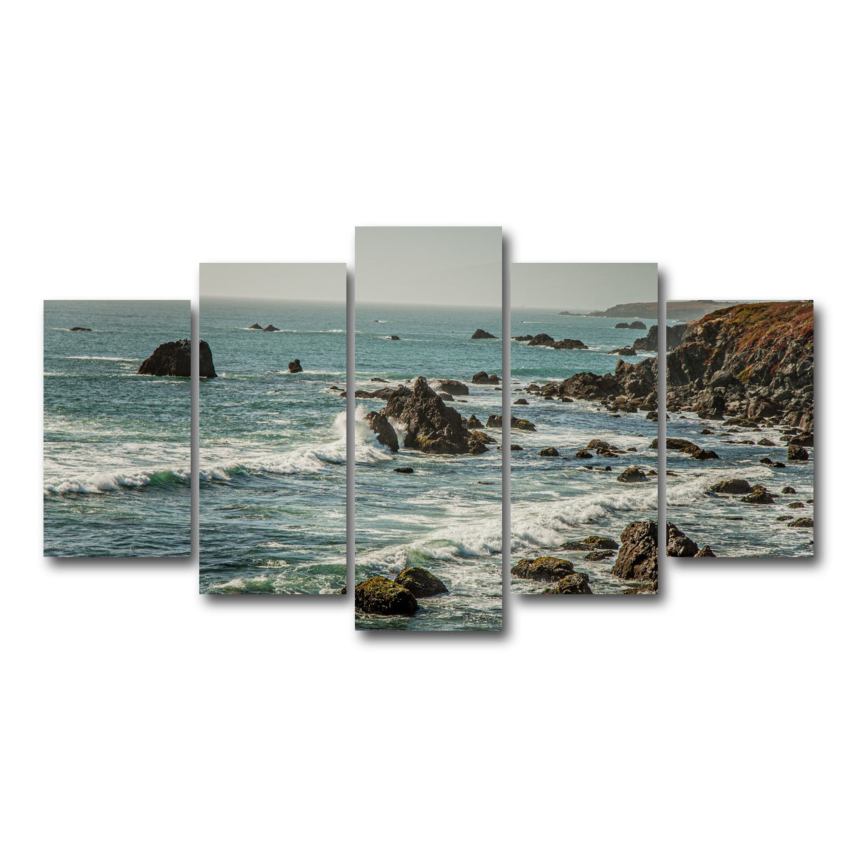 AUTO-MOCKUP WHITE | Crashing Wave | 5 Piece | Gallery Wrap Canvas | group=5_normal