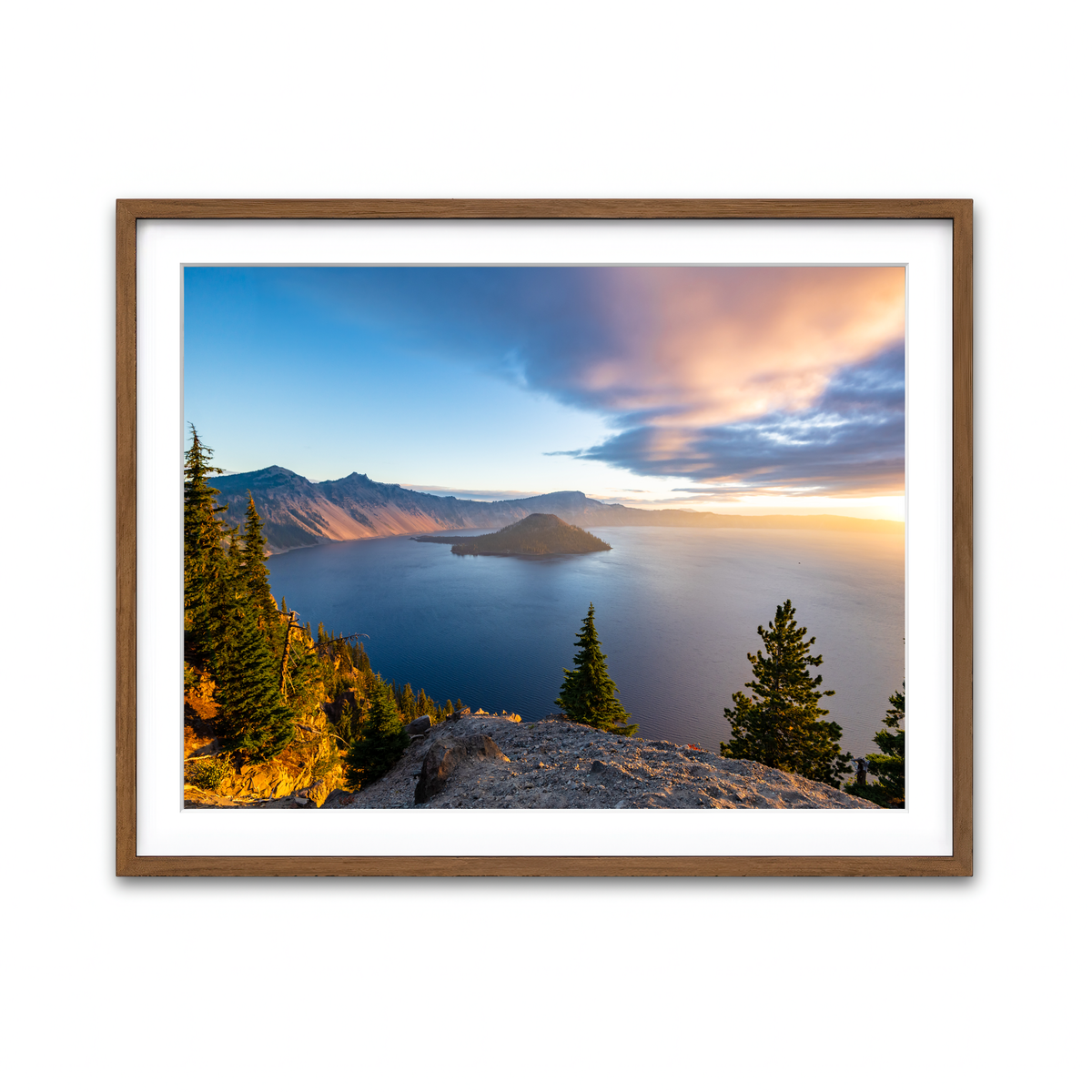 Framed Print 4x3 Walnut