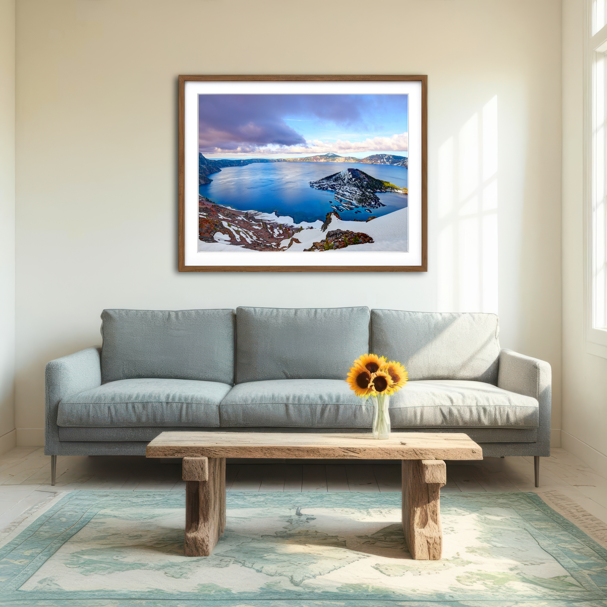 AUTO-MOCKUP ROOM | Crater Lake Wall Art
