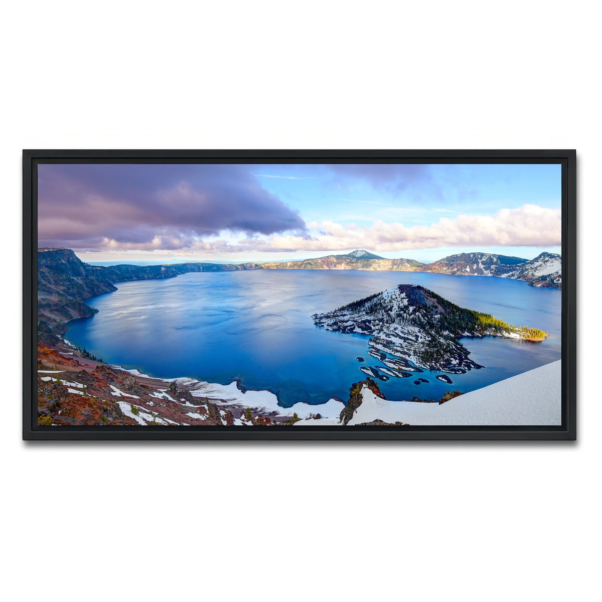 AUTO-MOCKUP WHITE | Crater Lake | 1 Piece | Black Framed Canvas | group=2x1