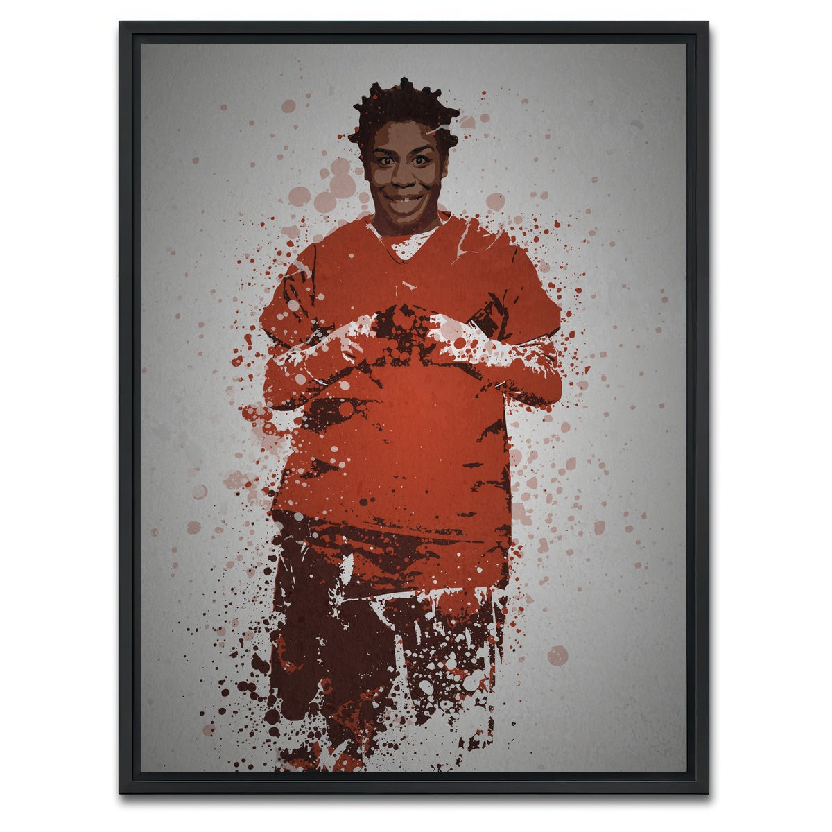 AUTO-MOCKUP WHITE | Crazy Eyes | 1 Piece | Black Framed Canvas | group=3x4