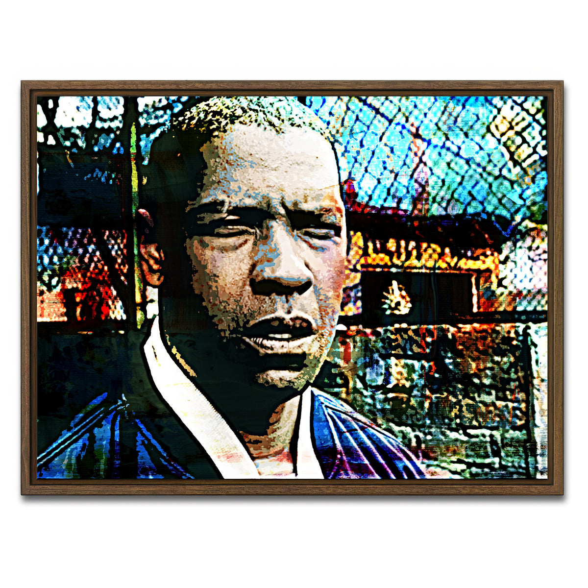 AUTO-MOCKUP WHITE | Creasy | 1 Piece | Walnut Framed Canvas | group=4x3