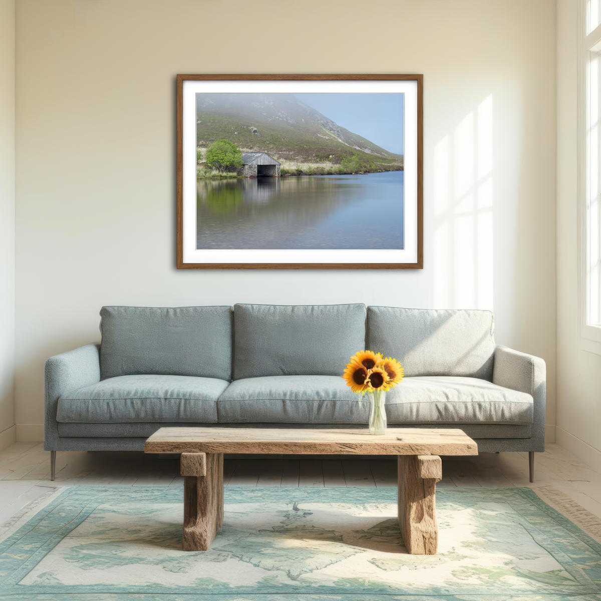 AUTO-MOCKUP ROOM | Cregennan Boat House Wall Art
