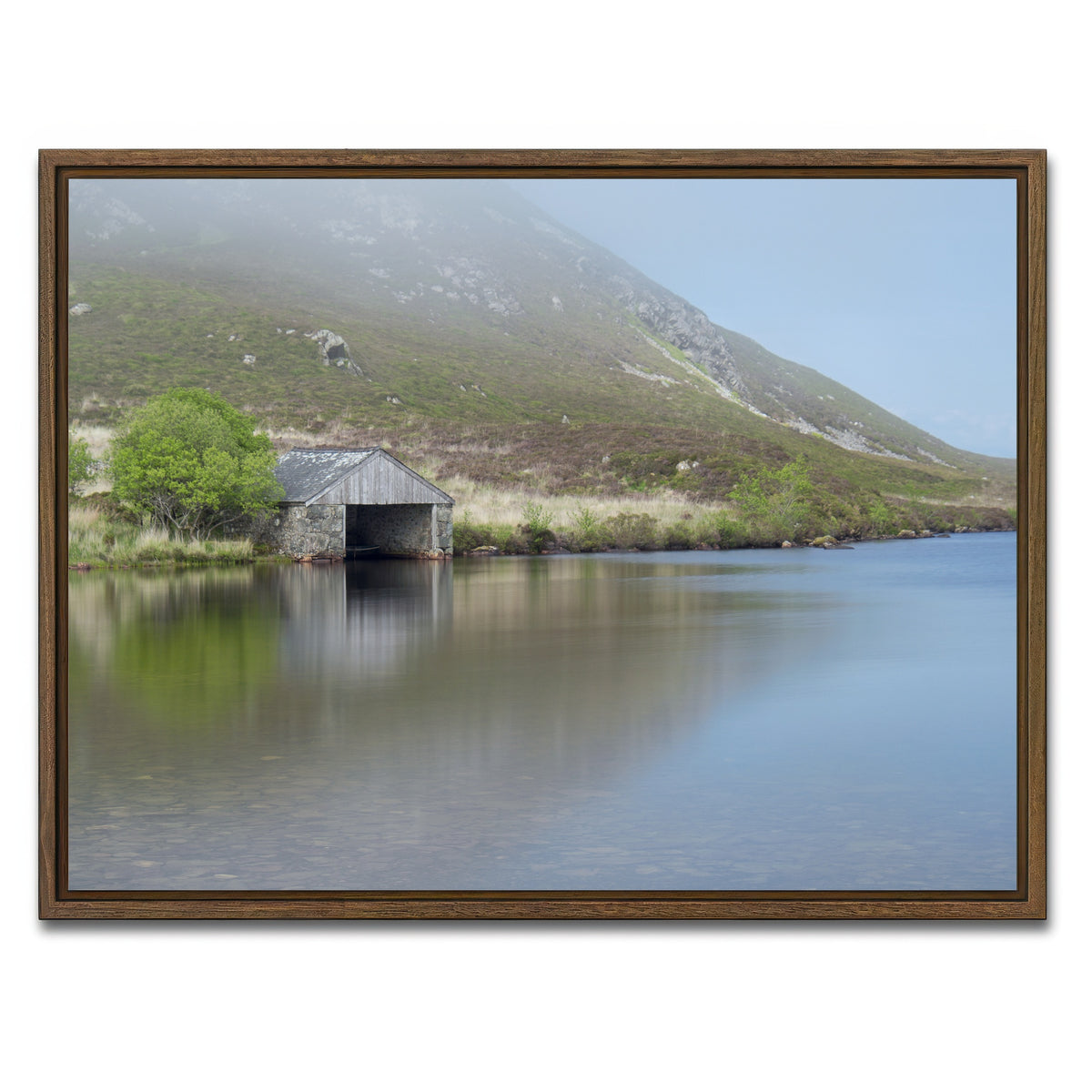 AUTO-MOCKUP WHITE | Cregennan Boat House | 1 Piece | Walnut Framed Canvas | group=4x3