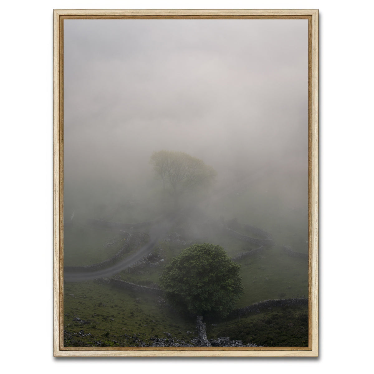 AUTO-MOCKUP WHITE | Cregennan Mist | 1 Piece | Natural Framed Canvas | group=3x4