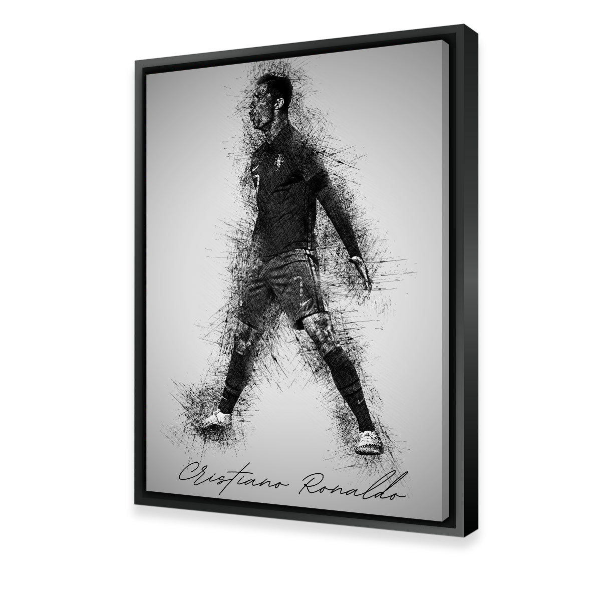 Cristiano Ronaldo Sketch Wall Art