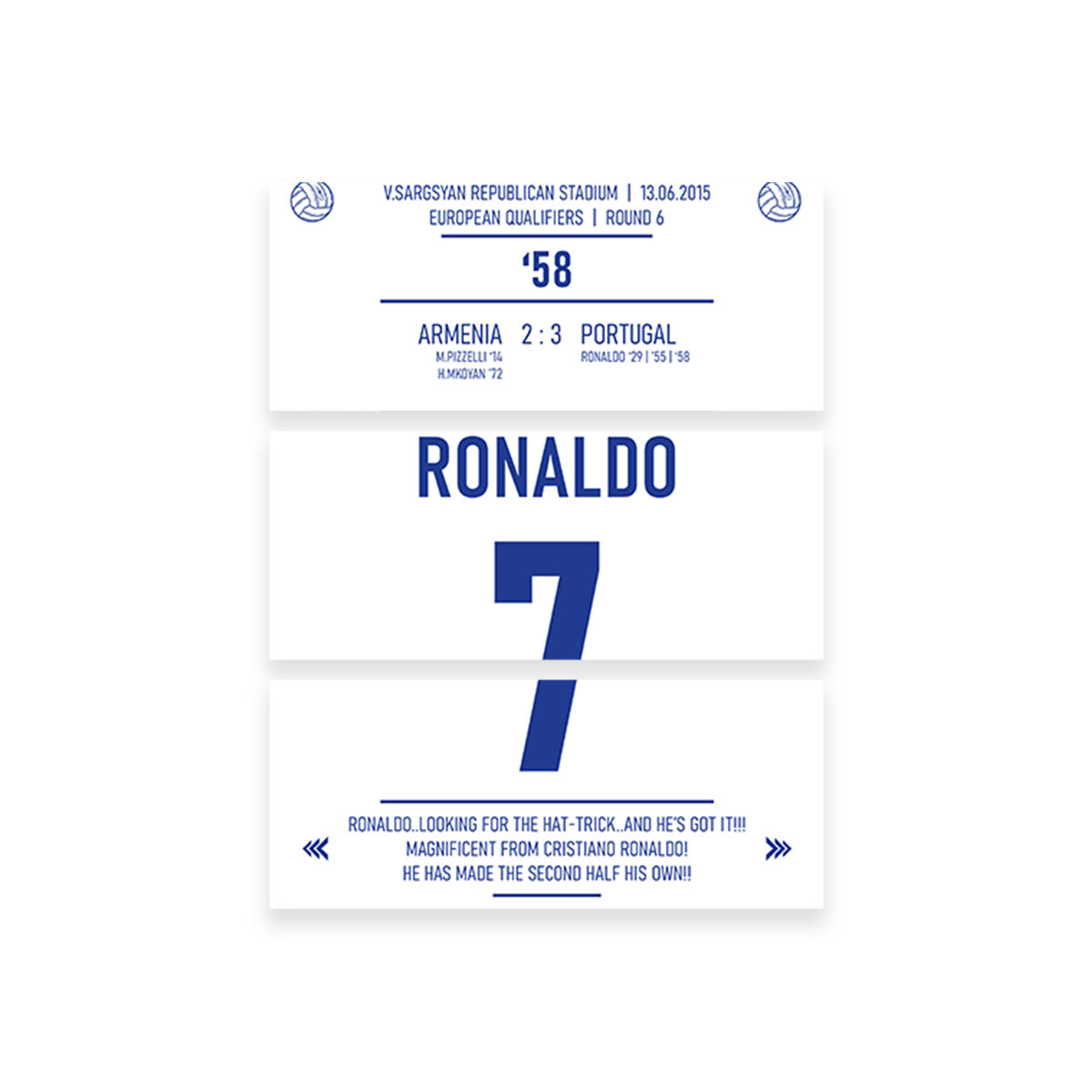 Cristiano Ronaldo Jersey Wall Art