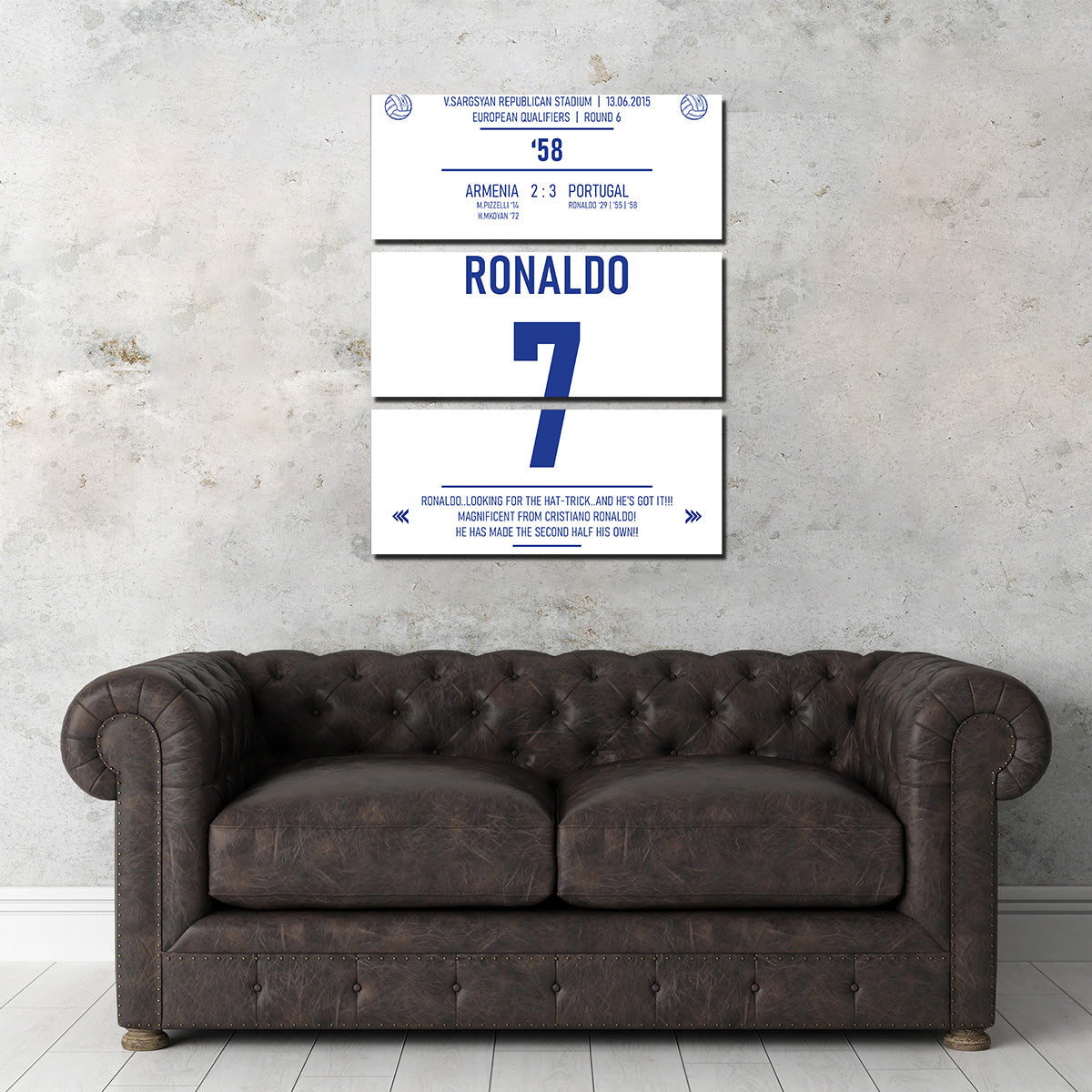 Cristiano Ronaldo Jersey Wall Art