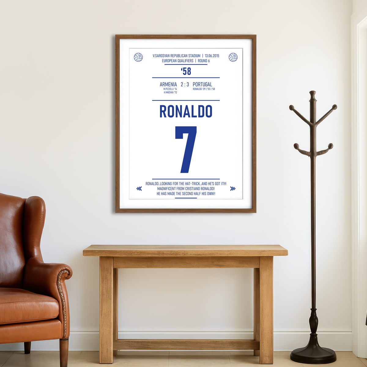 AUTO-MOCKUP ROOM | Cristiano Ronaldo Jersey Wall Art