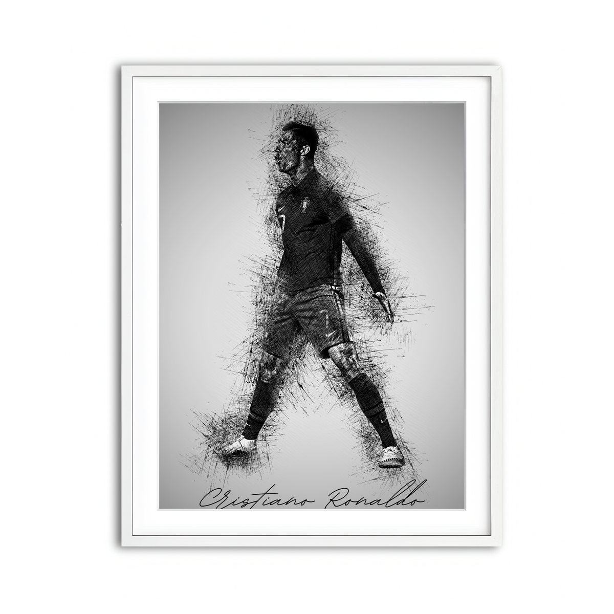 Framed Print 3x4 White