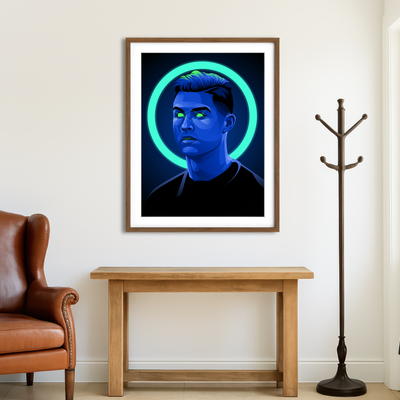 AUTO-MOCKUP ROOM | Cristiano Ronaldo Wall Art