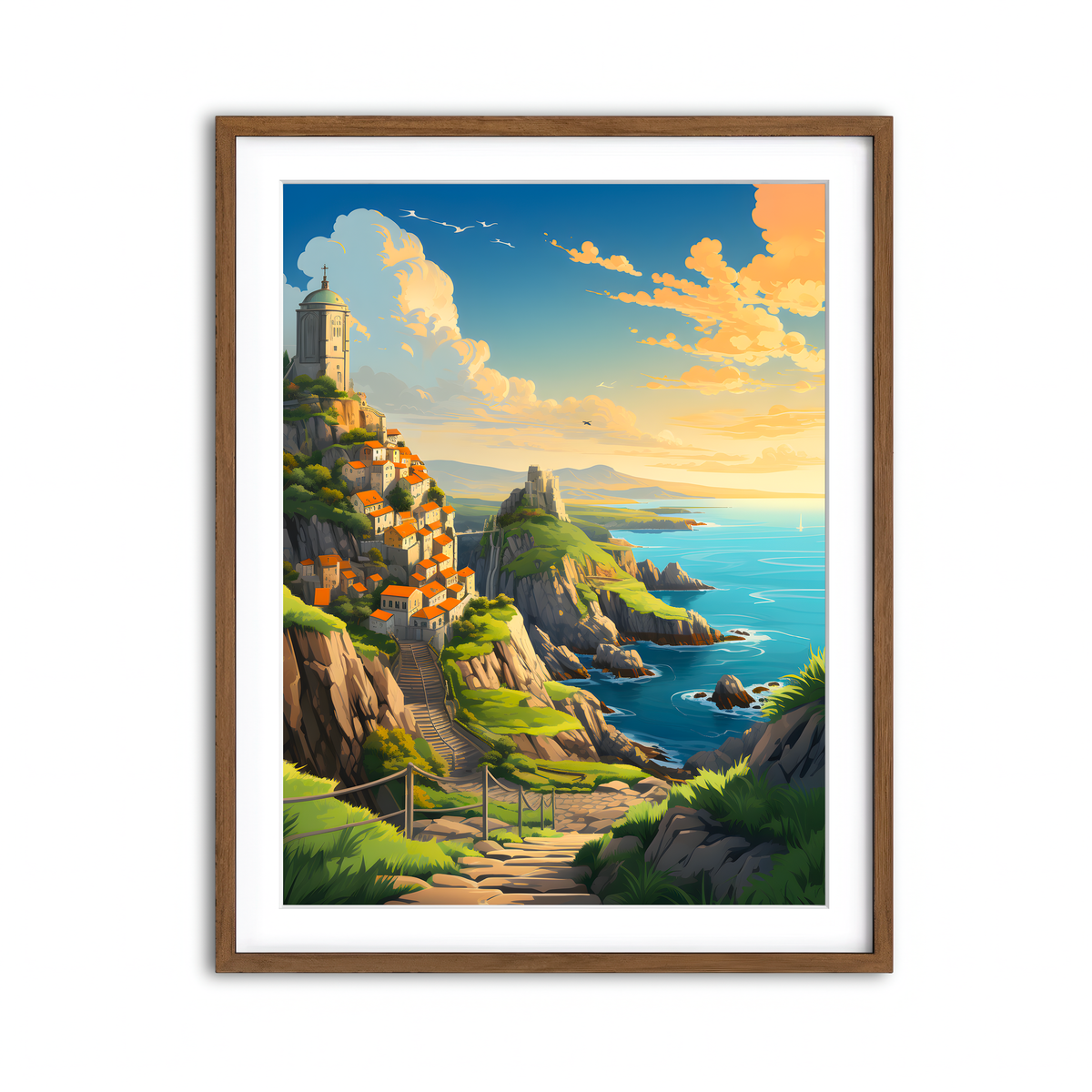 Framed Print 3x4 Walnut