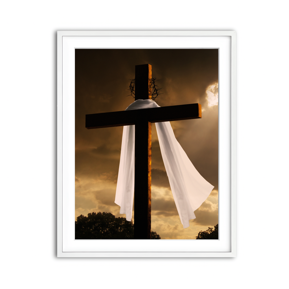 Framed Print 3x4 White