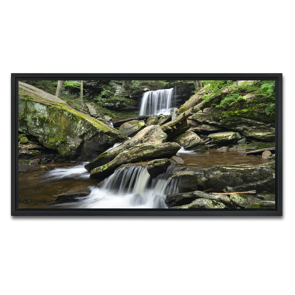 AUTO-MOCKUP WHITE | Crossed Streams | 1 Piece | Black Framed Canvas | group=2x1