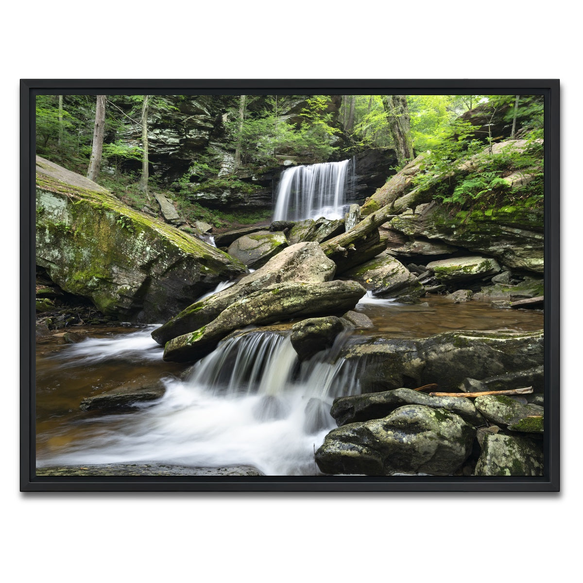 AUTO-MOCKUP WHITE | Crossed Streams | 1 Piece | Black Framed Canvas | group=4x3