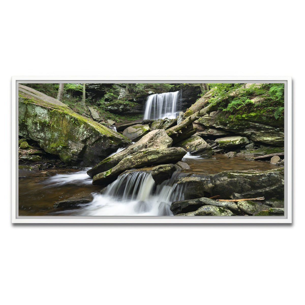 AUTO-MOCKUP WHITE | Crossed Streams | 1 Piece | White Framed Canvas | group=2x1