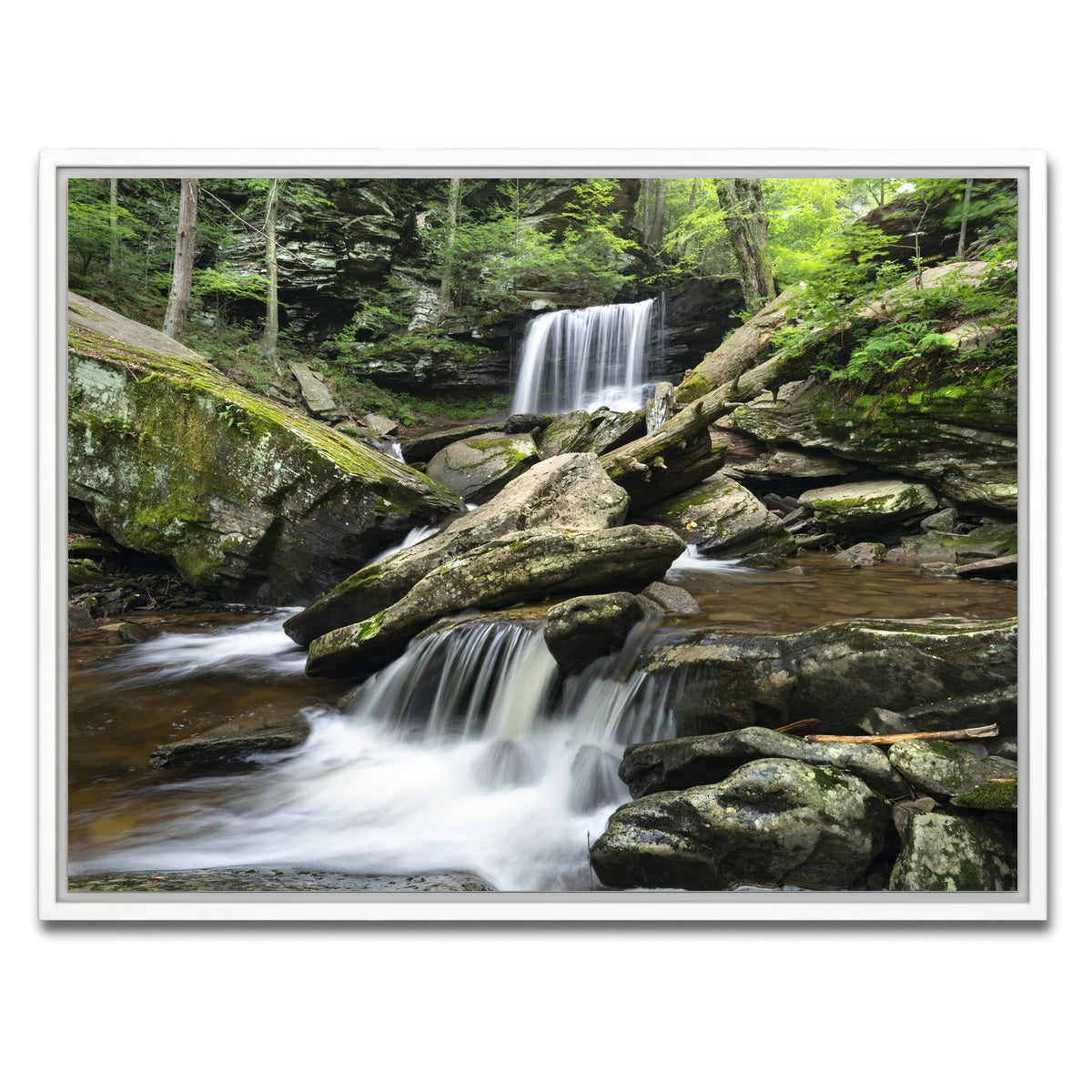 AUTO-MOCKUP WHITE | Crossed Streams | 1 Piece | White Framed Canvas | group=4x3