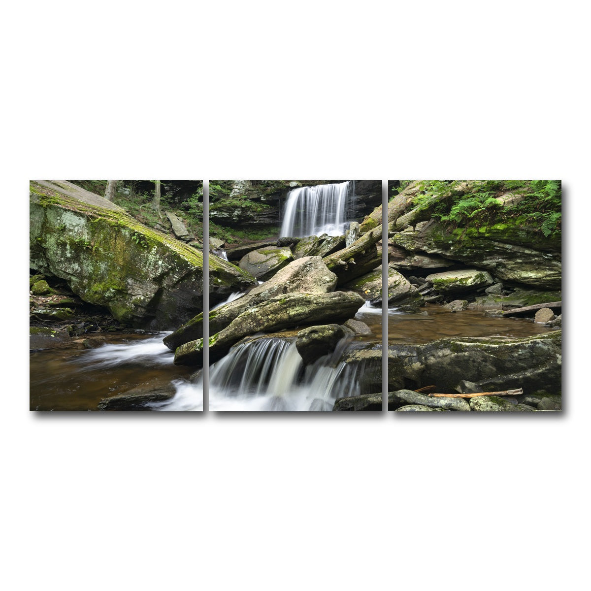 AUTO-MOCKUP WHITE | Crossed Streams | 3 Piece | Gallery Wrap Canvas | group=18x24