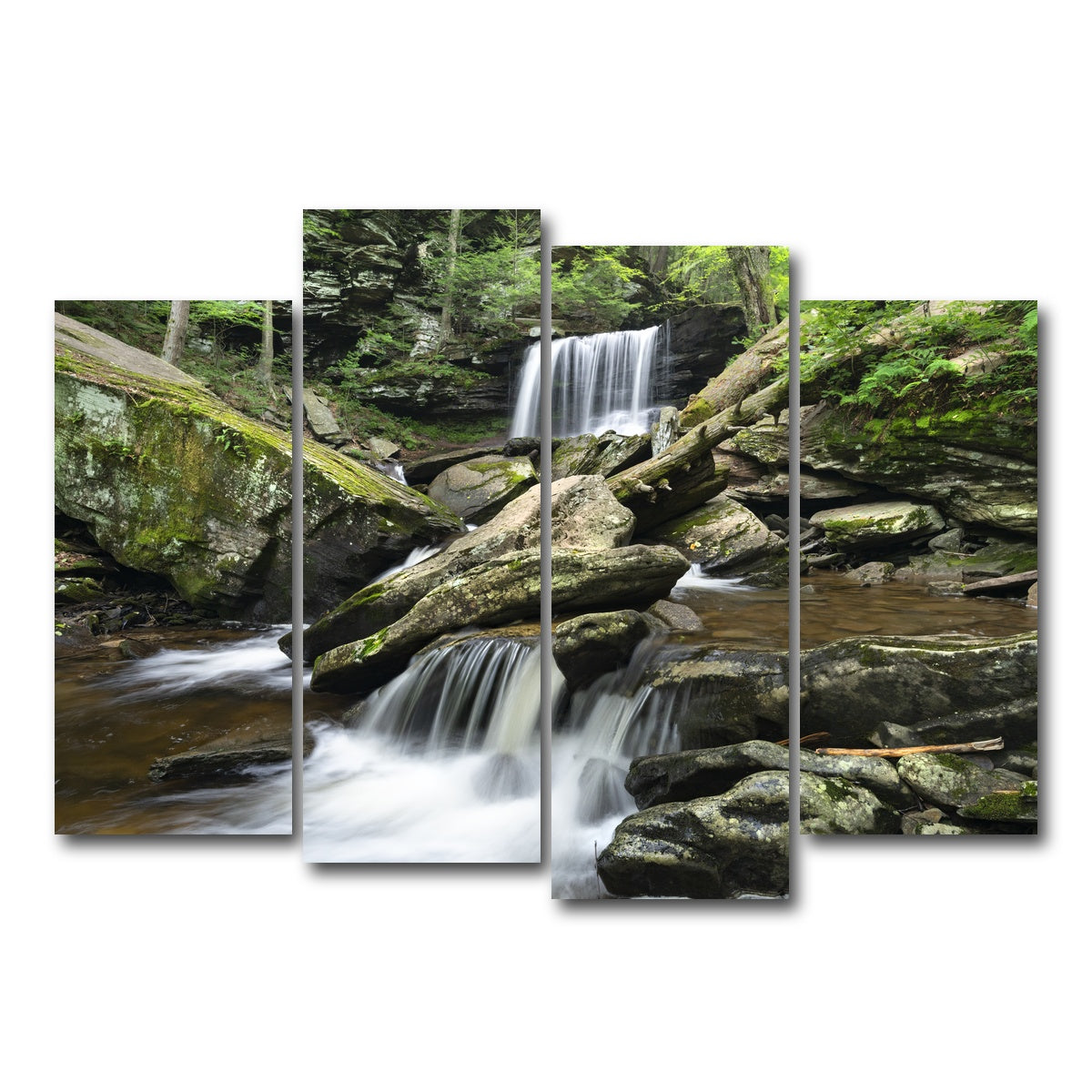 AUTO-MOCKUP WHITE | Crossed Streams | 4 Piece | Gallery Wrap Canvas | group=4_normal