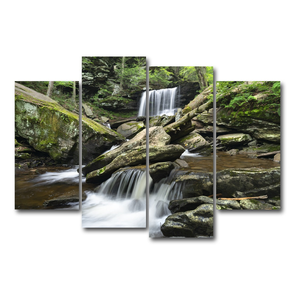 AUTO-MOCKUP WHITE | Crossed Streams | 4 Piece | Gallery Wrap Canvas | group=4_short