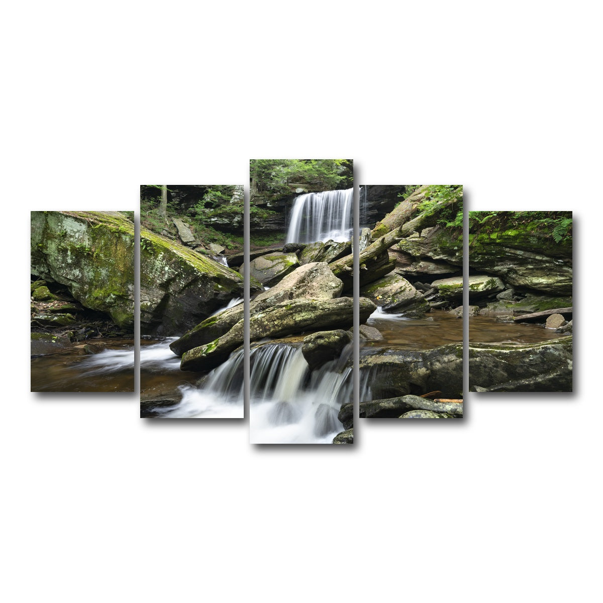 AUTO-MOCKUP WHITE | Crossed Streams | 5 Piece | Gallery Wrap Canvas | group=5_normal