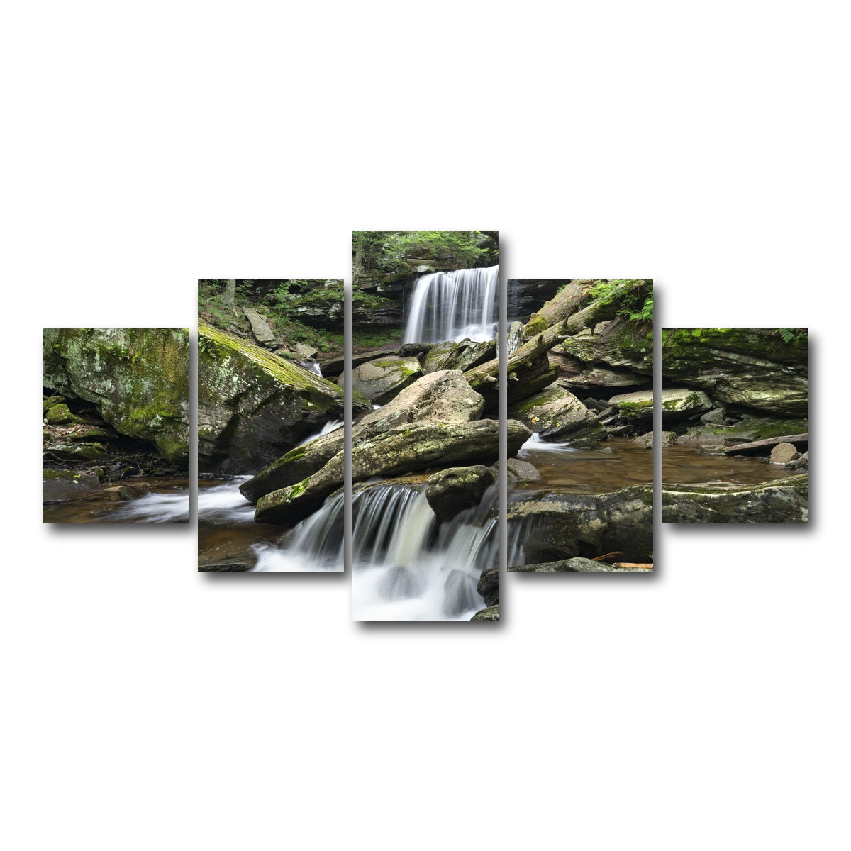 AUTO-MOCKUP WHITE | Crossed Streams | 5 Piece | Gallery Wrap Canvas | group=5_short