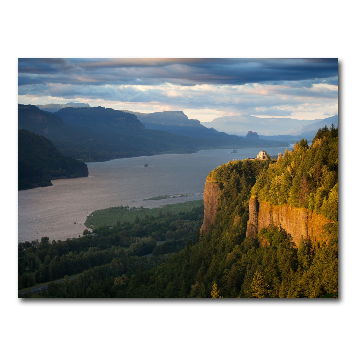 AUTO-MOCKUP WHITE | Crown Point - Columbia river Gorge | 1 Piece | Gallery Wrap Canvas | group=4x3